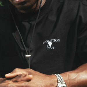 T-SHIRT BLACK - DIAMANT OR